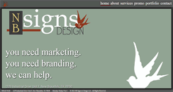Desktop Screenshot of nbsignsanddesign.com